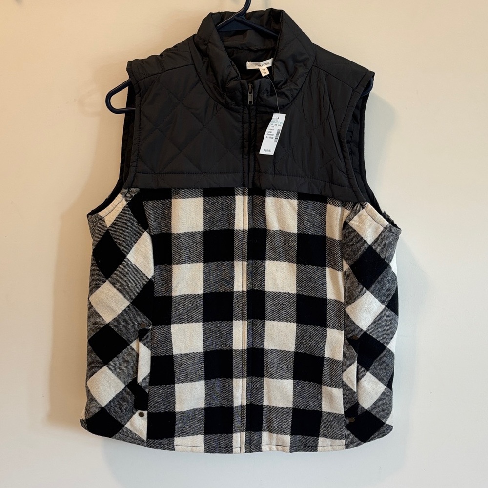 Maurice’s Black and White Checkered Vest